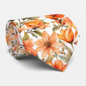 Red Wild Blume Krawatte (Gerollt)