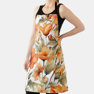 Red Wild Blume Schürze