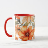 Red Wild Blume Tasse (Links)
