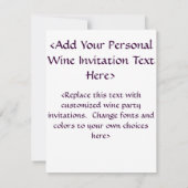 Red Wine Beach Party Individuelle Einladungen oder (Rückseite)