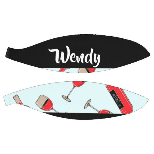 Red wine bottles and glasses pattern basketball (Panele)