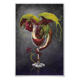 Red Wine Dragon 4x6 Print Fotodruck