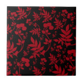 Red Wine Florah Design Tile Fliese (Vorderseite)