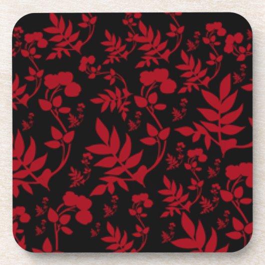 Red Wine Florah Design Untersetzer (Vorderseite)