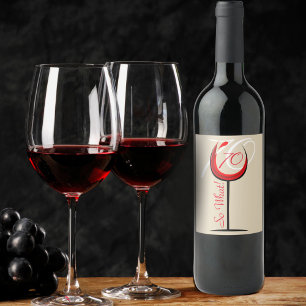 Red Wine Funny 70 so, was 70. Geburtstag Weinetikett