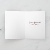 Red Wine Glass custom greeting card Karte (Innenseite)