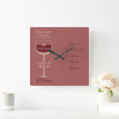 Red Wine Glass Custom Wall Uhr (Zuhause)