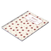 Red Wine Glass Degustation Journal Notizblock (Linke Seite)