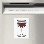 Red Wine Glass Magnet (In Situ (Geschirrspüler))