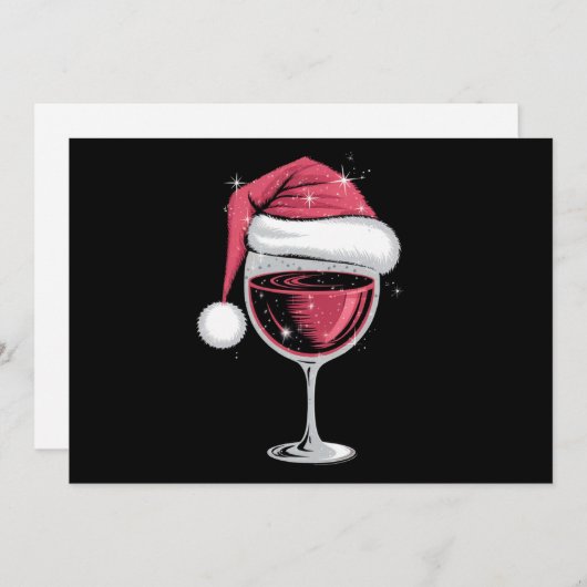 Red Wine Glass Weihnachten Weihnachten Weihnachten (Vorne/Hinten)