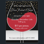 Red Wine Gold & Black Chic Event Flyer Poster<br><div class="desc">Red Wine Gold & Black Chic Event Flyer Poster. Passen Sie die Vorder- und Rückseite mit Text an.</div>