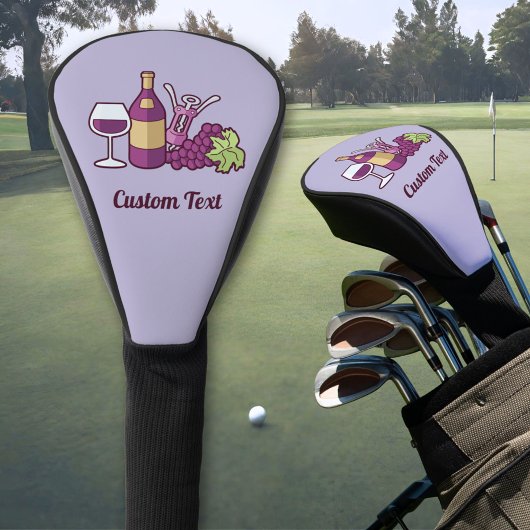 Red Wine Golf Head Cover Headcover