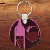 Red Wine Lover Schlüsselanhänger (Vorderseite)