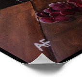 Red Wine Painting by Alfred Fox Poster (Ecke)