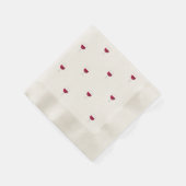 Red Wine Pattern Gold Serviette (Ecke)