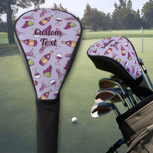 Red Wine Pattern Golf Head Cover Headcover