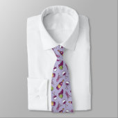 Red Wine Pattern Neck Tie Krawatte (Gebunden)