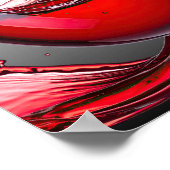 Red Wine Pour Art Poster (Ecke)
