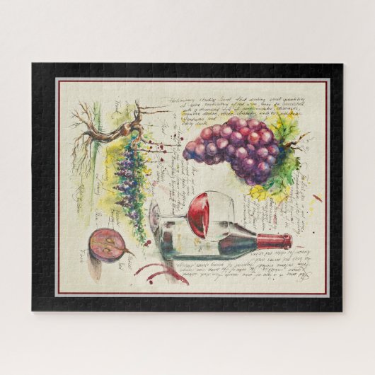 Red Wine Puzzle (Horizontal)