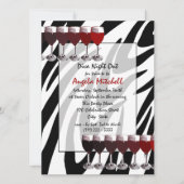 Red Wine Social Einladung (Vorderseite)