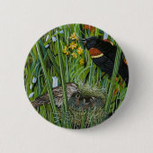 Red Wing Blackbird Button (Vorderseite)