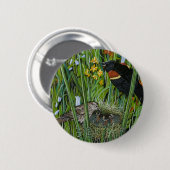 Red Wing Blackbird Button (Vorne & Hinten)