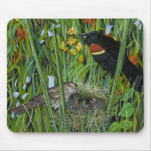 Red Wing Blackbird Mousepad (Vorne)