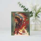 Red Wing Indian Native American Music Art Postkarte (Stehend Vorderseite)
