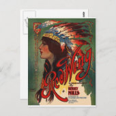 Red Wing Indian Native American Music Art Postkarte (Vorne/Hinten)