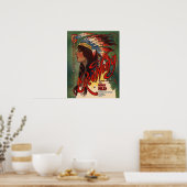 Red Wing Indian Sheet Music Cover Poster (Küche)