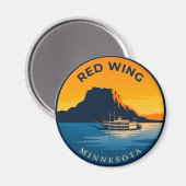 Red Wing Minnesota Magnet (Vorderseite/Rückseite)