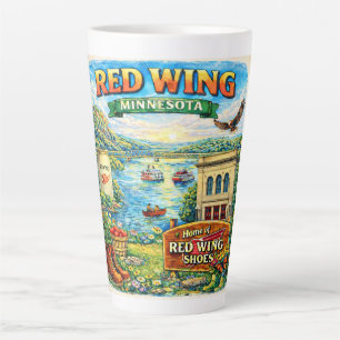 Red Wing, Minnesota Souvenir Geschenk Latte Tasse