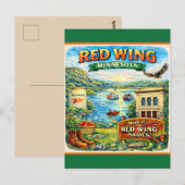 Red Wing, Minnesota Souvenirpostkarte Postkarte (Vorne/Hinten)
