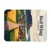 Red Wing USA Magnet (Horizontal)