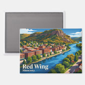 Red Wing USA Magnet (Vorderseite/Rückseite)