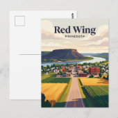 Red Wing USA Postkarte (Vorne/Hinten)