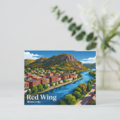 Red Wing USA Postkarte (Stehend Vorderseite)