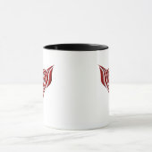 Red Winged Bird Tribal Tattoo Design Tasse (Zentrum)