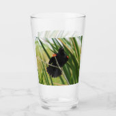 Red-Winged Blackbird - Backyard Bird Series -  Glas (Vorderseite)