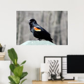 Red Winged Blackbird Call to Spring Poster (Heimbüro)