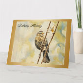 Red-Winged Blackbird - Geburtskarte Karte (Vorderseite)