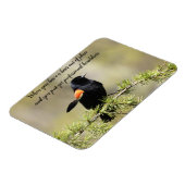 Red Winged BlackBird - Schlechter Friseur-Text Magnet (Linke Seite)