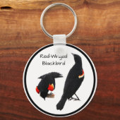 Red-Winged Blackbird Schlüsselanhänger (Vorderseite)