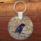 Red Winged Blackbird Schlüsselanhänger (Vorderseite)