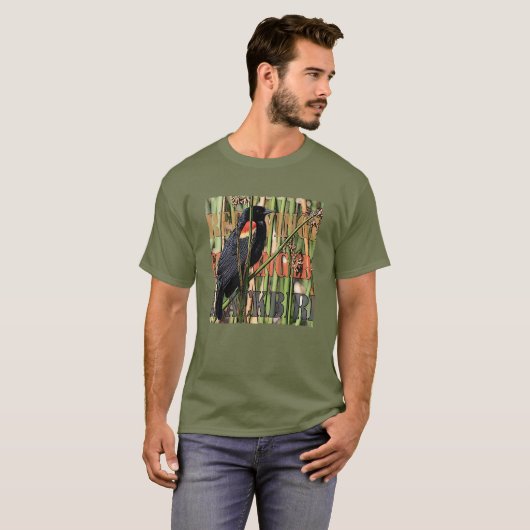 Red Winged Blackbird T - Shirt (Vorne ganz)