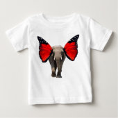 Red Winged Elephant Baby T - Shirt (Vorderseite)