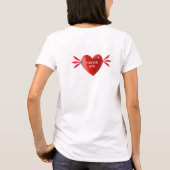 Red Winged Heart Best Match & Forever Love T-Shirt (Rückseite)