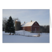 Red Winter Barn (Vorderseite (Horizontal))