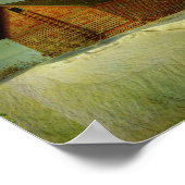 Red Winter Barn Poster (Ecke)