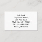 Red Winter Berries Saisonale Kontaktkarte Visitenkarte (Rückseite)